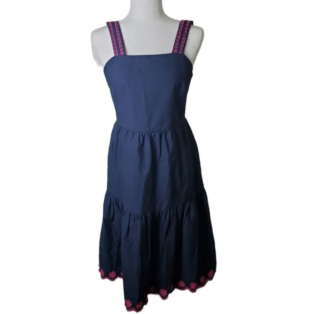 J. Crew Tiered Embroidered Sundress Size 2